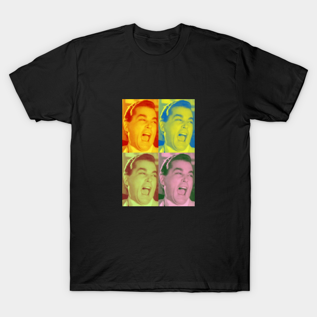 Ray Liotta Laugh mafia gangster movie Goodfellas painting multi-color - Goodfellas - T-Shirt