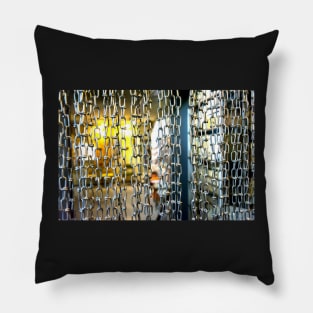 Hanging metal chains Pillow