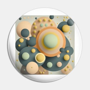 3D Circles ! overlapping muted colors in abstract form of polka dots design Pin