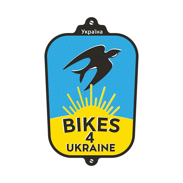 Bikes4Ukraine T-shirt by coolville