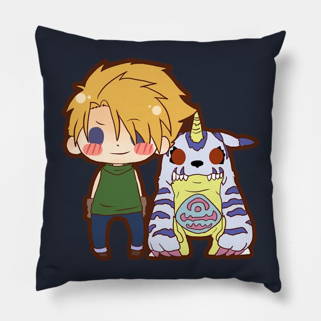 matt & gabumon Pillow by Potaaties