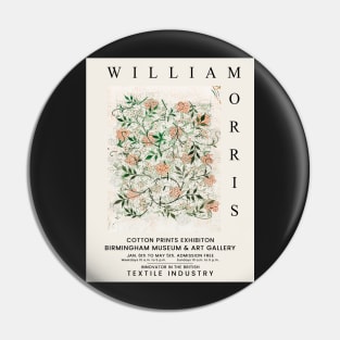 William Morris Exhibition Poster Jasmine Design Pin