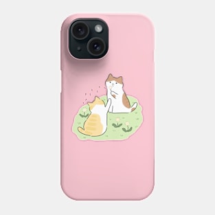 Two Cats at Park Phone Case