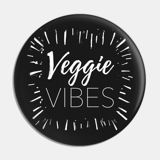 Veggie Vibes Pin by IllustratedActivist