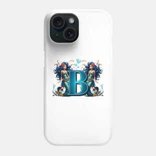 Mermaid Alphabet The Letter B Phone Case