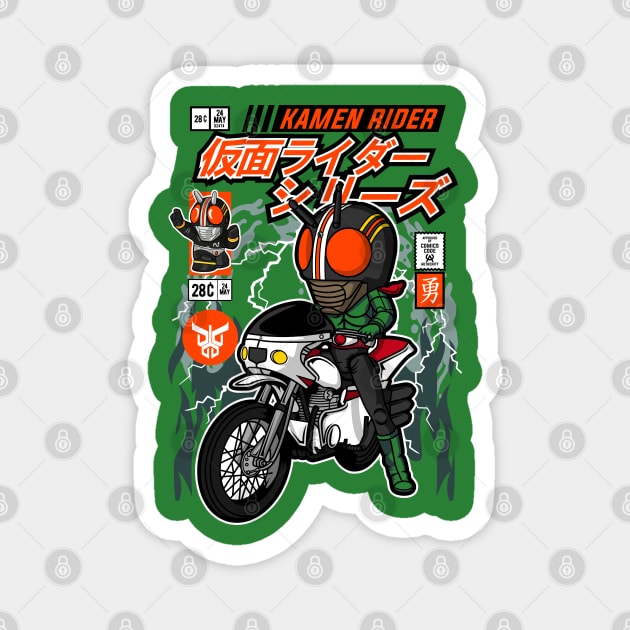 Kamen Rider Comic Cover Magnet by OniSide