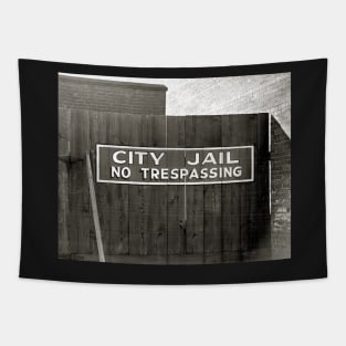 City Jail, 1939. Vintage Photo Tapestry