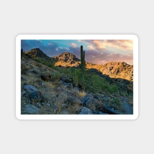 Dawn in the Desert Mountains Magnet