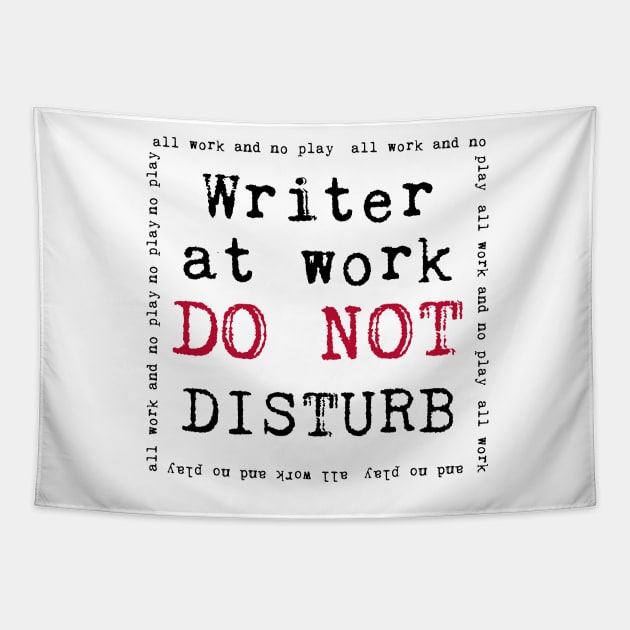 Writer at Work Tapestry by Geckojoy