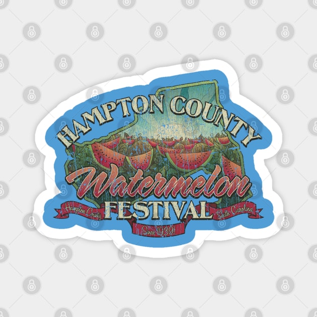 Hampton County Watermelon Festival 1939 Magnet by JCD666