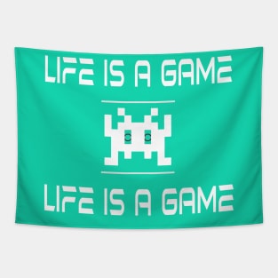 80's Gamer Life Sci Fi Alien Tee Tapestry