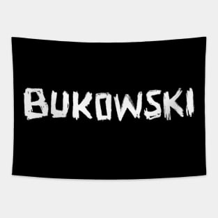 hand lettering Writer Name: Charles Bukowski Tapestry