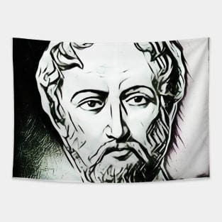 Cayo Plinio Segundo Black And White Portrait | Cayo Plinio Segundo Artwork 5 Tapestry