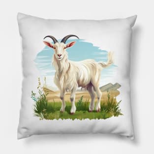 White Goat Pillow