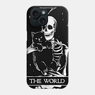 The World - Death Skull Cat Gift Phone Case