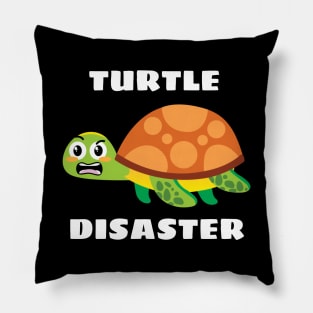 Turtle disaster | Turtle Pun Pillow