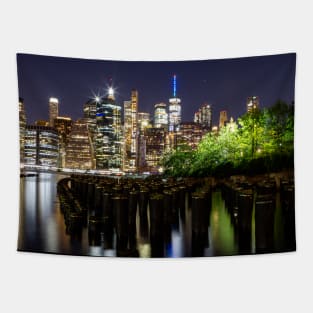 New York City at Night Tapestry