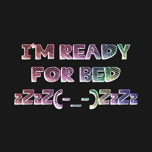 I'm ready for bed - Rainbow ascii sleeping emoji by ngwoosh