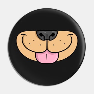 Dog Cartoon Snout - Face Mask Pin