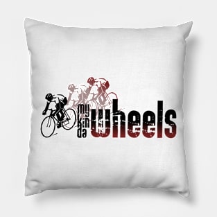 My kinda wheels cyclist Pillow