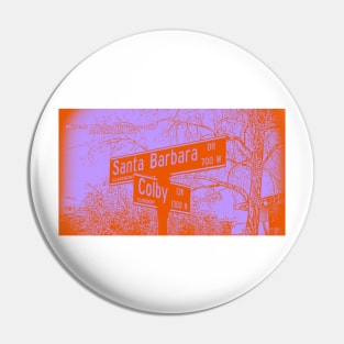 Santa Barbara Drive & Colby Circle, Claremont, California by Mistah Wilson Pin