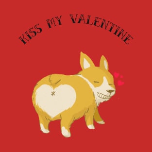 Kiss My Valentine Valentines Day T-Shirt