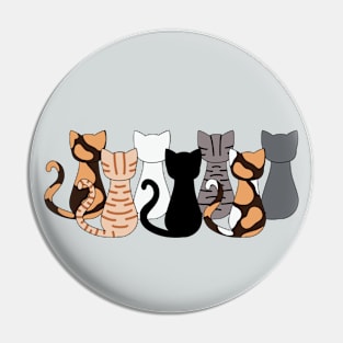 Seven Cats Pin