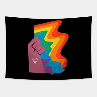 lgbt pride rainbow Tapestry
