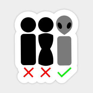 Alien Gender (Grey) Magnet