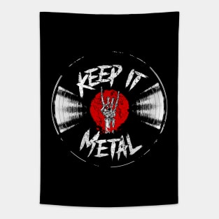 Keep it Metal-Vinyl Record-Hand Horns Tapestry