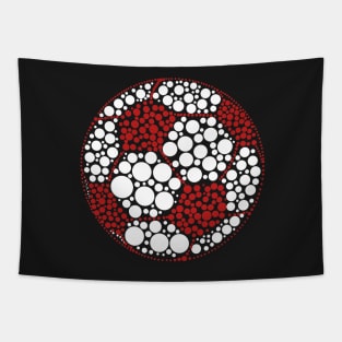 Funny Polka Dot Soccer Lover Player International Dot Day Tapestry