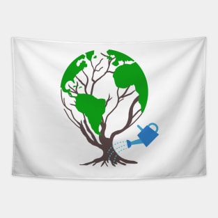 Earth day Plant A Tree Save Our Planet Tapestry