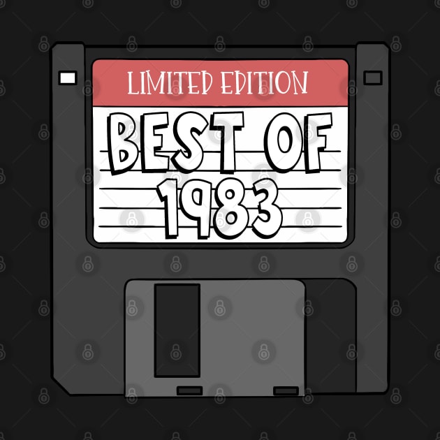 1983 Best of, Limited Edition Floppy Disc, Computer Nerd, by Jas-Kei Designs