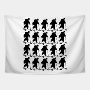 Bigfoot Silhouette Tapestry