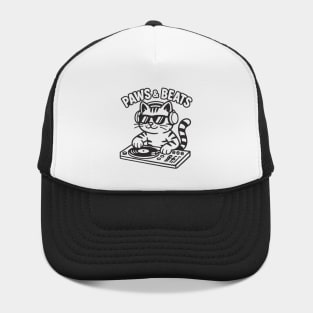 Dj Cat outline Hat