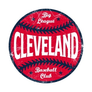 Cleveland Retro Big League Baseball - White T-Shirt