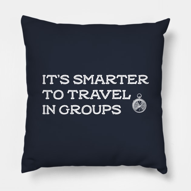 it's smarter to travel in groups Pillow by GloriaArts⭐⭐⭐⭐⭐