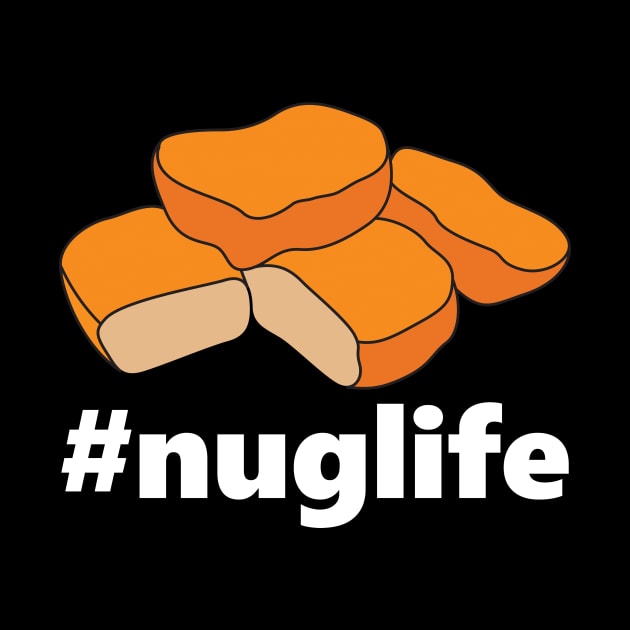 The Nugget Life Funny Chicken Nug Gifts Women Kids Junk Food by Ahasan Habib