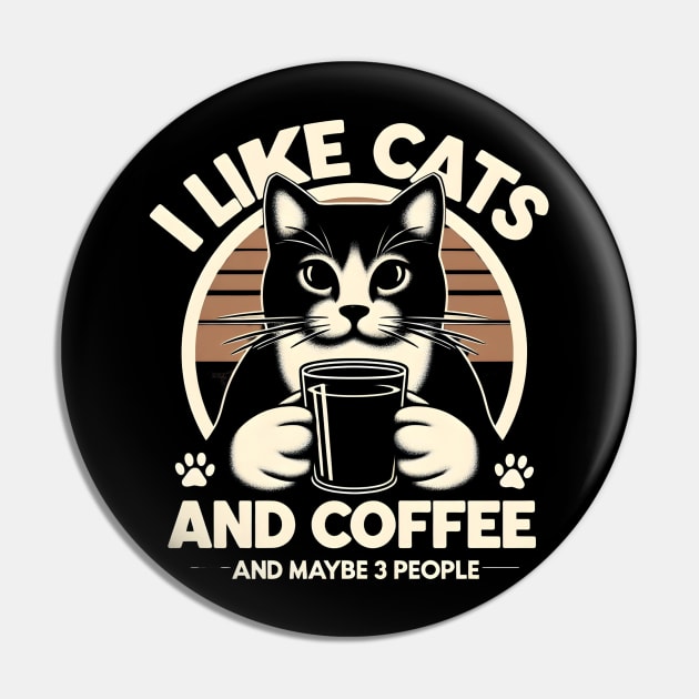 I like cats and coffee Pin by Rizstor