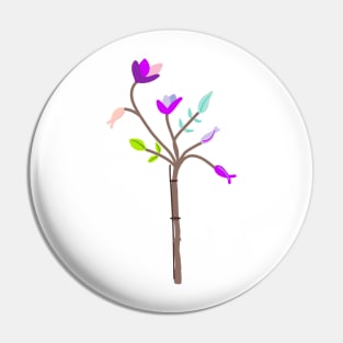 PURPLE ROSE TREE Pin