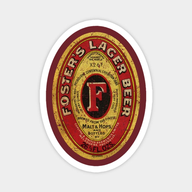 FOSTERS LANGER BEER Magnet by ngilerterus