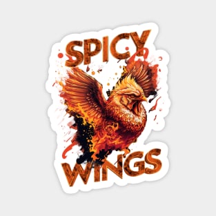 Spicy Wings (Dark Shirts) Magnet