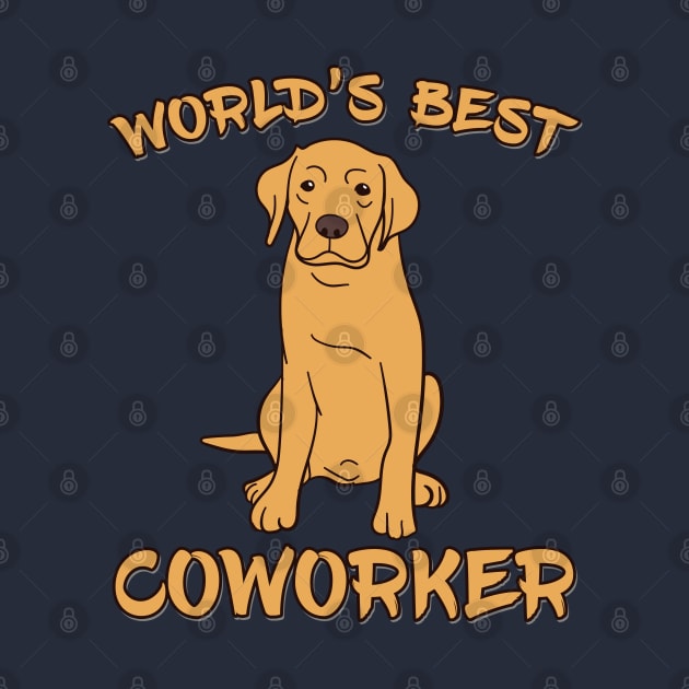 Labrador World's Best Coworker WFH by DeesDeesigns