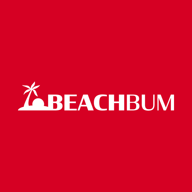 Beach Bum: Island (White) by Long Legs Design