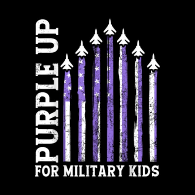Purple Up For Military Kids Military Child Month Air Force by artcomdesigns