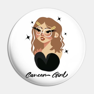 Cancer Astrology Horoscope Zodiac Birth Sign Gift for Women Pin