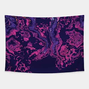 Purple Goth Marble Watercolor Paint Tapestry