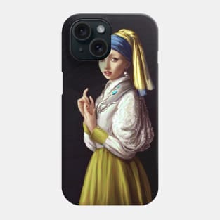 The girl with a pearl earring Phone Case