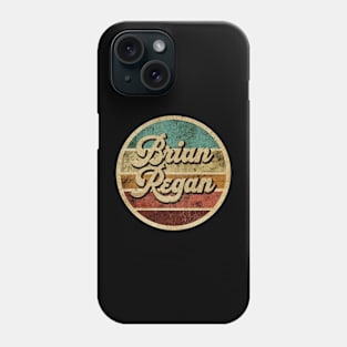 Tanatoraja, circle retro faded Brian Regan Phone Case