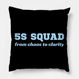 5S Workplace Organization, Lean Six Sigma Methodology Pillow